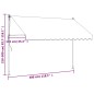 vidaXL Markise Einziehbar Creme 300x150 cm Stoff und Stahl vidaXL Markise Einziehbar Creme 300x150 cm Stoff und Stahl