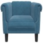 vidaXL Sessel Blau Samt vidaXL Sessel Blau Samt