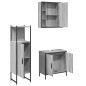 vidaXL 3-tlg. Badmöbel-Set Grau Sonoma Holzwerkstoff vidaXL 3-tlg. Badmöbel-Set Grau Sonoma Holzwerkstoff