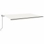vidaXL Automatische Markise mit LED & Windsensor 500x300 Creme vidaXL Automatische Markise mit LED & Windsensor 500x300 Creme