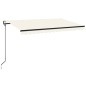 Automatische Markise mit LED & Windsensor 400x350 cm Creme