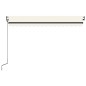 Automatische Markise mit LED & Windsensor 400x350 cm Creme