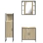 vidaXL 3-tlg. Badmöbel-Set Sonoma-Eiche Holzwerkstoff vidaXL 3-tlg. Badmöbel-Set Sonoma-Eiche Holzwerkstoff