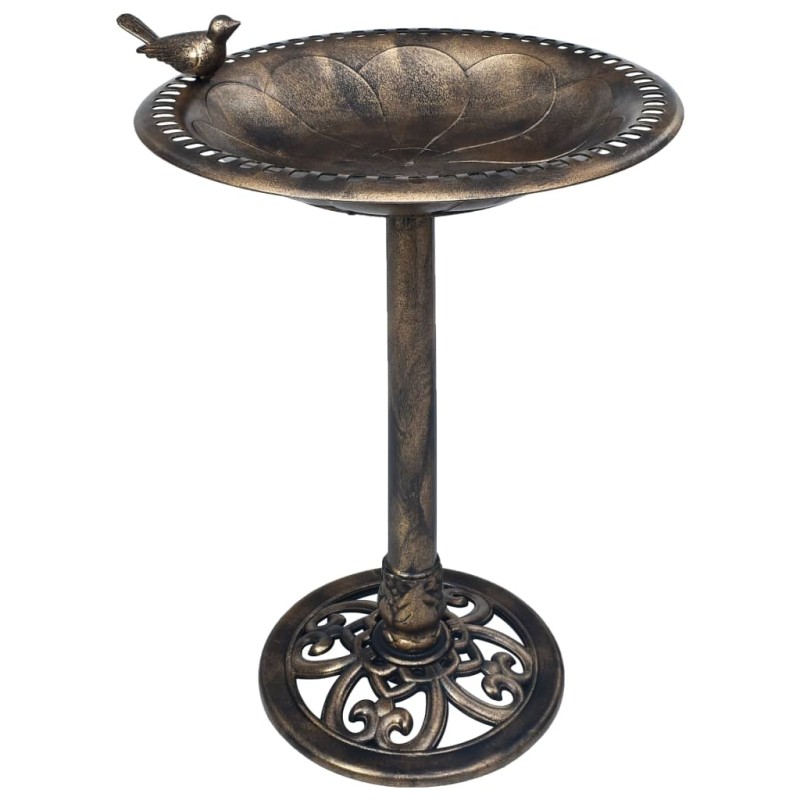 vidaXL Vogelbad Bronzen Kunststoff vidaXL Vogelbad Bronzen Kunststoff