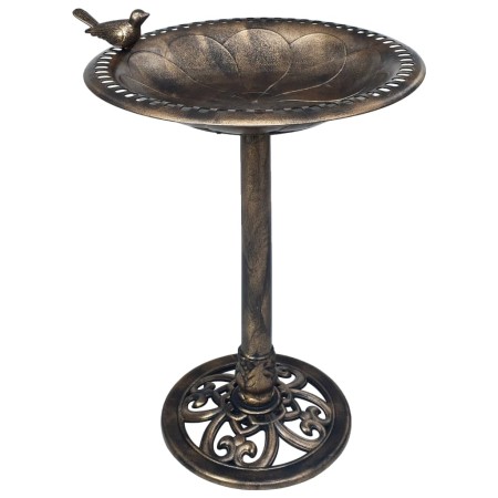 vidaXL Vogelbad Bronzen Kunststoff