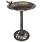 vidaXL Vogelbad Bronzen Kunststoff vidaXL Vogelbad Bronzen Kunststoff