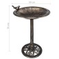 vidaXL Vogelbad Bronzen Kunststoff vidaXL Vogelbad Bronzen Kunststoff