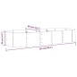 vidaXL Hochbeet Pulverbeschichteter Stahl 224x80x36 cm Anthrazit vidaXL Hochbeet Pulverbeschichteter Stahl 224x80x36 cm Anthrazit