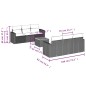 vidaXL 7-tlg. Garten-Sofagarnitur mit Kissen Schwarz Poly Rattan vidaXL 7-tlg. Garten-Sofagarnitur mit Kissen Schwarz Poly Rattan