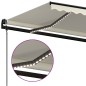 Automatische Markise mit LED & Windsensor 450x300 cm Creme Automatische Markise mit LED & Windsensor 450x300 cm Creme
