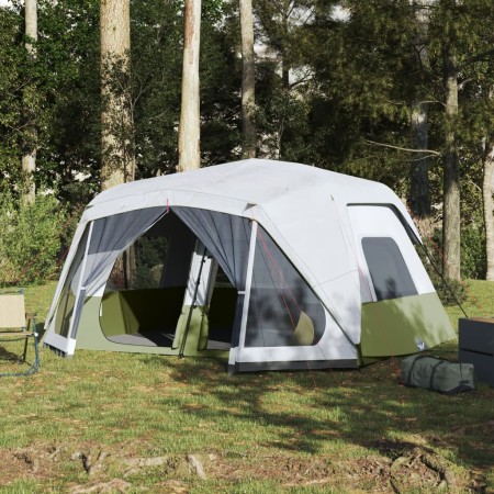 vidaXL Campingzelt mit LED Hellgrün 443x437x229 cm