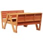 vidaXL Picknicktisch für Kinder Wachsbraun 88x122x58 cm Massivholz vidaXL Picknicktisch für Kinder Wachsbraun 88x122x58 cm Massivholz