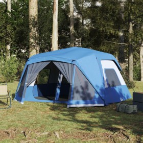 vidaXL Campingzelt 10 Personen Blau 443x437x229 cm