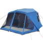 vidaXL Campingzelt 10 Personen Blau 443x437x229 cm vidaXL Campingzelt 10 Personen Blau 443x437x229 cm