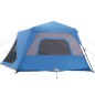 vidaXL Campingzelt 10 Personen Blau 443x437x229 cm vidaXL Campingzelt 10 Personen Blau 443x437x229 cm