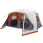 vidaXL Campingzelt mit LED Grau und Orange 443x437x229 cm vidaXL Campingzelt mit LED Grau und Orange 443x437x229 cm