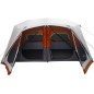 vidaXL Campingzelt mit LED Grau und Orange 443x437x229 cm vidaXL Campingzelt mit LED Grau und Orange 443x437x229 cm