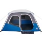 vidaXL Campingzelt mit LED Blau 344x282x212 cm vidaXL Campingzelt mit LED Blau 344x282x212 cm
