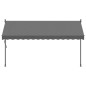 vidaXL Markise Einziehbar Anthrazit 350x150 cm Stoff und Stahl vidaXL Markise Einziehbar Anthrazit 350x150 cm Stoff und Stahl