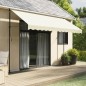 vidaXL Markise Einziehbar Creme 350x150 cm Stoff und Stahl vidaXL Markise Einziehbar Creme 350x150 cm Stoff und Stahl