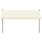 vidaXL Markise Einziehbar Creme 350x150 cm Stoff und Stahl vidaXL Markise Einziehbar Creme 350x150 cm Stoff und Stahl