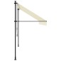 vidaXL Markise Einziehbar Creme 350x150 cm Stoff und Stahl vidaXL Markise Einziehbar Creme 350x150 cm Stoff und Stahl