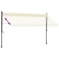 vidaXL Markise Einziehbar Creme 350x150 cm Stoff und Stahl vidaXL Markise Einziehbar Creme 350x150 cm Stoff und Stahl