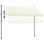 vidaXL Markise Einziehbar Creme 350x150 cm Stoff und Stahl vidaXL Markise Einziehbar Creme 350x150 cm Stoff und Stahl