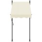 vidaXL Markise Einziehbar Creme 100x150 cm Stoff und Stahl vidaXL Markise Einziehbar Creme 100x150 cm Stoff und Stahl