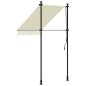 vidaXL Markise Einziehbar Creme 100x150 cm Stoff und Stahl vidaXL Markise Einziehbar Creme 100x150 cm Stoff und Stahl