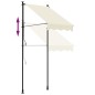 vidaXL Markise Einziehbar Creme 100x150 cm Stoff und Stahl vidaXL Markise Einziehbar Creme 100x150 cm Stoff und Stahl