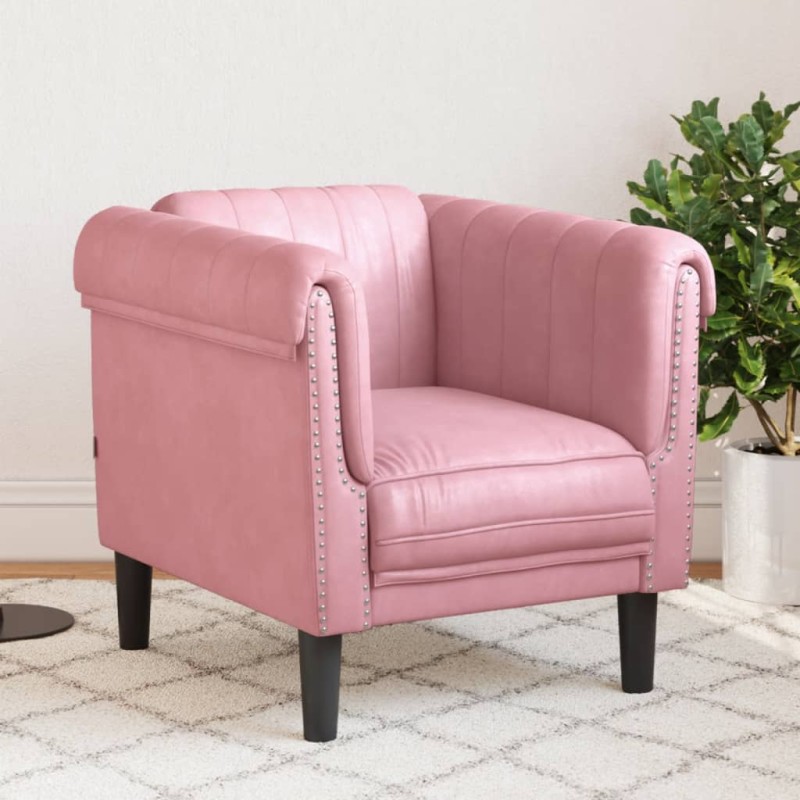 vidaXL Sessel Rosa Samt vidaXL Sessel Rosa Samt