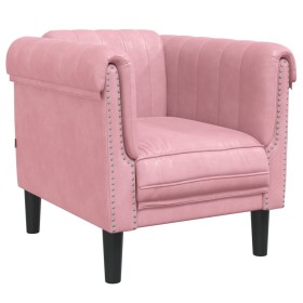 vidaXL Sessel Rosa Samt