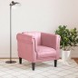 vidaXL Sessel Rosa Samt vidaXL Sessel Rosa Samt