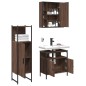 vidaXL 3-tlg. Badmöbel-Set Braun Eichen-Optik Holzwerkstoff vidaXL 3-tlg. Badmöbel-Set Braun Eichen-Optik Holzwerkstoff