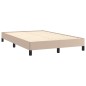 vidaXL Boxspringbett mit Matratze & LED Cappuccino-Braun 120x190 cm vidaXL Boxspringbett mit Matratze & LED Cappuccino-Braun 120x190 cm