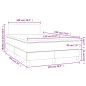 vidaXL Boxspringbett mit Matratze & LED Cappuccino-Braun 120x190 cm vidaXL Boxspringbett mit Matratze & LED Cappuccino-Braun 120x190 cm