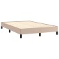 vidaXL Boxspringbett mit Matratze & LED Cappuccino-Braun 120x190 cm vidaXL Boxspringbett mit Matratze & LED Cappuccino-Braun 120x190 cm