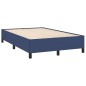 vidaXL Boxspringbett mit Matratze & LED Blau 120x190 cm Stoff vidaXL Boxspringbett mit Matratze & LED Blau 120x190 cm Stoff