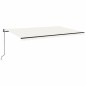 vidaXL Automatische Markise mit LED & Windsensor 500x350 cm Creme vidaXL Automatische Markise mit LED & Windsensor 500x350 cm Creme
