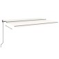 vidaXL Automatische Markise mit LED & Windsensor 500x350 cm Creme vidaXL Automatische Markise mit LED & Windsensor 500x350 cm Creme