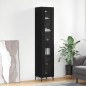 vidaXL Highboard Schwarz 34,5x34x180 cm Holzwerkstoff vidaXL Highboard Schwarz 34,5x34x180 cm Holzwerkstoff