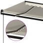 vidaXL Automatische Markise mit LED & Windsensor 500x350 cm Creme vidaXL Automatische Markise mit LED & Windsensor 500x350 cm Creme