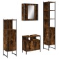 vidaXL 4-tlg. Badmöbel-Set Räuchereiche Holzwerkstoff vidaXL 4-tlg. Badmöbel-Set Räuchereiche Holzwerkstoff