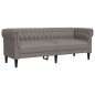 vidaXL Chesterfield-Sofa 3-Sitzer Taupe Stoff vidaXL Chesterfield-Sofa 3-Sitzer Taupe Stoff