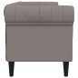 vidaXL Chesterfield-Sofa 3-Sitzer Taupe Stoff vidaXL Chesterfield-Sofa 3-Sitzer Taupe Stoff