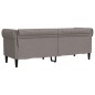 vidaXL Chesterfield-Sofa 3-Sitzer Taupe Stoff vidaXL Chesterfield-Sofa 3-Sitzer Taupe Stoff