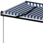 Gelenkarmmarkise Automatisch 450x350 cm Blau und Weiß Gelenkarmmarkise Automatisch 450x350 cm Blau und Weiß