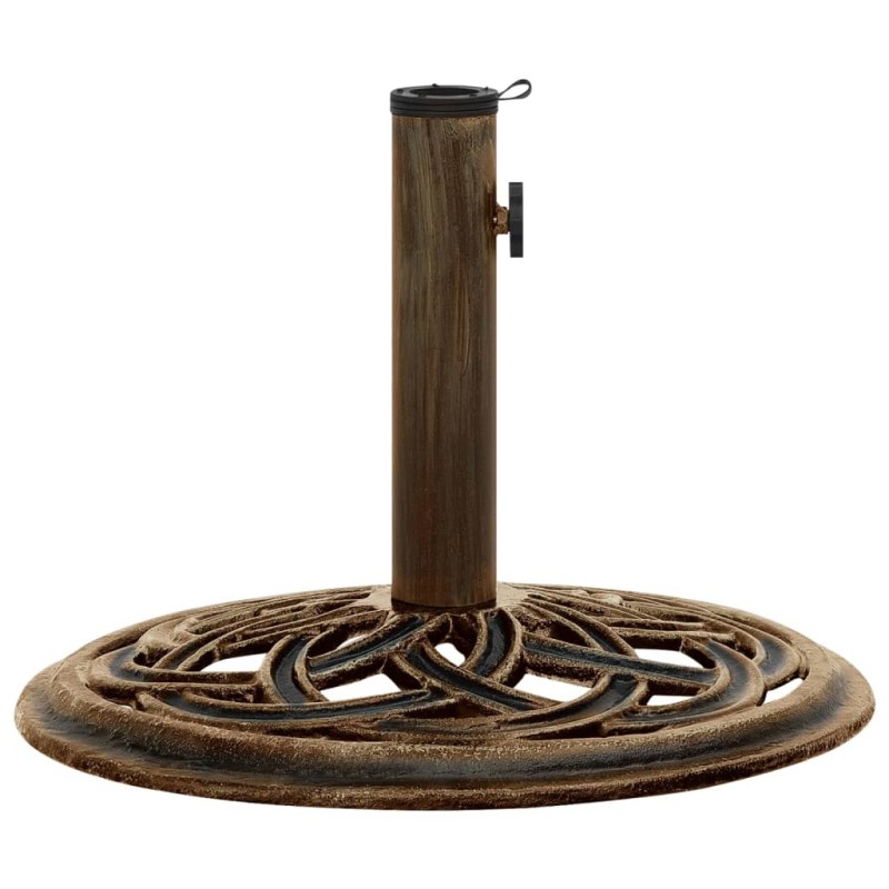 vidaXL Sonnenschirmständer Bronzen 44x44x31 cm Gusseisen vidaXL Sonnenschirmständer Bronzen 44x44x31 cm Gusseisen