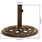 vidaXL Sonnenschirmständer Bronzen 44x44x31 cm Gusseisen vidaXL Sonnenschirmständer Bronzen 44x44x31 cm Gusseisen